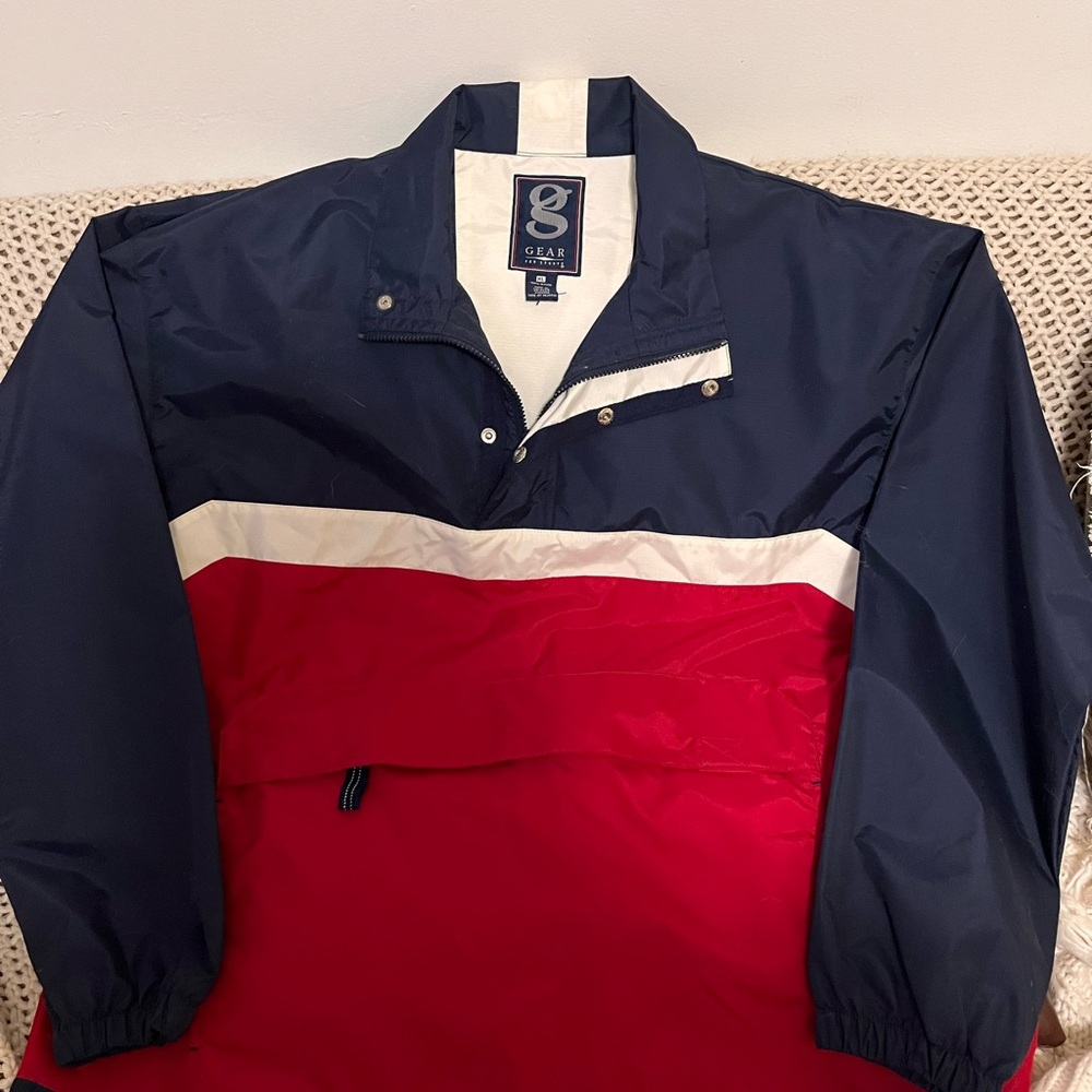 Gear For Sports Navy and Red Jacket Vintage 1990’s Boathouse Jacket. Size XL